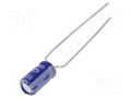 Capacitor: electrolytic; THT; 3.3uF; 50VDC; Ø4x7mm; Pitch: 5mm; ±20% SAMWHA SS1H335M04007PA18P