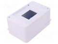 Enclosure: for modular components; IP30; white; No.of mod: 4; ABS PAWBOL PW-C.2014