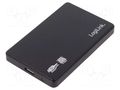 Hard discs housing: 2,5"; 0.46m; USB 3.0; ABS; black LOGILINK UA0256