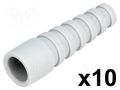 Strain relief; RG58; grey; Application: BNC plug; 10pcs. MH CONNECTORS RG58SRB-LG