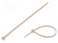 Cable tie; L: 145mm; W: 3.4mm; beige; PEEK; 230N; Ømax: 35mm; UL94V-0 HELLERMANNTYTON PT2A-PEEK-BGE-C1