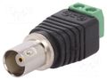 Adapter; BNC female,terminal block; PIN: 2 Goobay BNC-F-TB