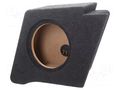 Car loudspeaker enclosure; MDF; black melange; 250mm; 15l BASSER OBGL.OPEL.03R