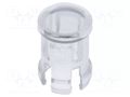LED lens; round; polycarbonate; transparent; 5mm; Front: convex FIX&FASTEN FIX-LC5-4