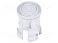 LED lens; round; polycarbonate; transparent; 5mm; Front: convex FIX&FASTEN FIX-LC5-5