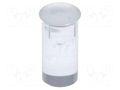 Fiber for LED; Ø3.3mm; L: 6mm; round; Front: flat; straight FIX&FASTEN FIX-LEMB3-6V0-F