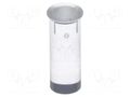 Fiber for LED; Ø3.3mm; L: 8mm; round; Front: flat; straight FIX&FASTEN FIX-LEMB3-8V0-F
