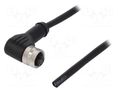 Connector: M12; plug; female; PIN: 4; angled 90°; D code-Ethernet DEGSON ELECTRONICS SM12-PRT-D4F2A010V