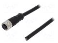 Connector: M12; plug; female; PIN: 8; straight; 2A; 30V; IP65,IP67 DEGSON ELECTRONICS SM12-PVT-A8F2A010V