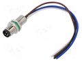 Connector: M8; male; PIN: 4; 3A; 30V; IP65,IP67; straight; socket DEGSON ELECTRONICS SM8-D50C-A4M-2A010