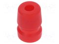 Strain relief; Jack connectors,XLR connectors; red AMPHENOL AC-GROMMET-RED
