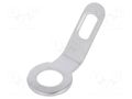 Tip: solder lug ring; 0.5mm; M3; screw; silver plated; brass OSTERRATH STO-M3K