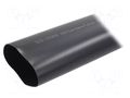 Heat shrink sleeve; 3: 1; 95mm; L: 1m; black; Wall thick: 3mm HELLERMANNTYTON MU47-95/30-BK
