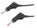 Test lead; 32A; banana plug 4mm,both sides; Urated: 600V; Len: 1m STÄUBLI XZG425/SIL-10021