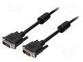 Cable; DVI-D (24+1) plug,both sides; PVC; dual link; HDCP; Len: 2m LOGILINK CD0001