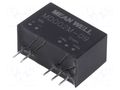 Converter: DC/DC; 2W; Uin: 10.8÷13.2VDC; Uout: 9VDC; Uout2: -9VDC MEAN WELL MDD02M-09