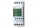 Programmable time switch; Range: 1min÷7days; DPDT; 24VDC; IP20 FINDER 12.22.0.024.0000