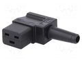 Connector: AC supply; plug; female; 16A; 250VAC; IEC 60320; C19 (J) SCHURTER 4790.1100