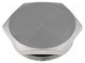Protection cap; metal; Thread: M40; Spanner: 44mm; with seal HARTING 19000005073