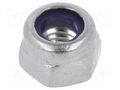 Nut; hexagonal; M4; 0.7; A2 stainless steel; 7mm; BN 637; DIN 985 BOSSARD B4/BN637