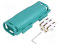 Gel cable joint; RELICON; polypropylene PP; IPX8; green; Y: 180mm HELLERMANNTYTON RELIFIX-V516PP/SI