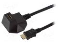 HDMI extender; HDMI socket,HDMI plug; black; Shielding: shielded LOGILINK CH0041