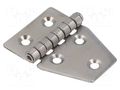 Hinge; Width: 40mm; A2 stainless steel; H: 55mm KRAFTBERG ZAW-55X40X1.5-A2