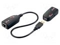 USB extender; PoE,USB 2.0; black; Cat: 5e,6; 50m LOGILINK UA0207