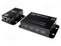 USB extender; USB 2.0; black; Cat: 5e,6; 50m LOGILINK UA0252