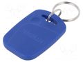 RFID pendant; laser printed code in 8H10D format; plastic; blue SYSTEM 7 SECURITY S3034BNR-BE