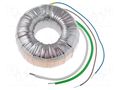 Transformer: toroidal; 80VA; 230VAC; 18V; 4.444A; Leads: cables TALEMA 58-0080-018-S