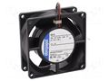 Fan: DC; axial; 12VDC; 80x80x32mm; 54m3/h; 36dBA; ball; 3300rpm EBM-PAPST 8312