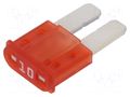 Fuse: fuse; 10A; 32VDC; automotive; 9.1mm; MICRO2; MINI LITTELFUSE 327010.UXS