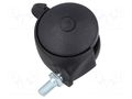 Furniture wheel; Ø: 50mm; H: 53mm; torsional with lock,with lever COLSON BPN-050-M8X15