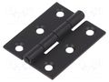 Hinge; Width: 40mm; zinc-plated steel; black; H: 50mm; Holes no: 6 RST ROZTOCZE 3.ST48.001-04