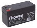 Re-battery: acid-lead; 12V; 1.3Ah; AGM; maintenance-free; 0.6kg BPOWER ACCU-BPE1.3-12/BP