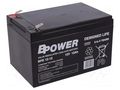 Re-battery: acid-lead; 12V; 12Ah; AGM; maintenance-free; 3.8kg; BPE BPOWER ACCU-BPE12-12/BP