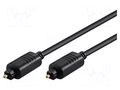Cable; Toslink plug,both sides; 2m; Øcable: 5mm GOOBAY AVK-220-0200