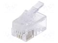 Connector: RJ10; plug; PIN: 4; unshielded; gold-plated; 4p4c; male LOGILINK LOG-MP0017