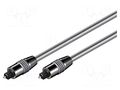 Cable; Toslink plug,both sides; 10m; Øcable: 6mm Goobay AVK-221-1000