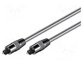 Cable; Toslink plug,both sides; 10m; Øcable: 6mm GOOBAY AVK-221-1000