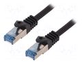 Patch cord; RJ45 plug,both sides; S/FTP; 6a; stranded; Cu; 500mm LOGILINK CQ4023S