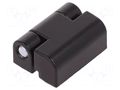 Hinge; Width: 22mm; zinc and aluminium alloy; black; H: 30mm RST ROZTOCZE 3.517.003-04