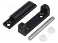 Hinge; Width: 24mm; zinc and aluminium alloy; black; H: 66mm RST ROZTOCZE 3.531.002-04