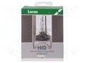 Filament lamp: automotive; PK32d-2; transparent; 85V; 35W; LLD LUCAS LLD1S