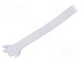 Insulating tube; silica fiber; white; max.1050°C; Øint: 3mm; L: 10m FAVIER SI-3-WH-10