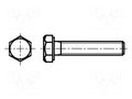 Screw; M8x20; 1.25; Head: hexagonal; brass; nickel; DIN 933 BOSSARD B8X20/BN503