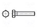 Screw; M5x20; 0.8; Head: hexagonal; brass; nickel; DIN 933; ISO 4017 BOSSARD B5X20/BN503