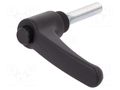 Lever; adjustable; Thread len: 40mm; Lever length: 63mm; -30÷130°C ELESA+GANTER ERX.63P-M8X40-C1
