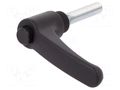 Lever; adjustable; Thread len: 40mm; Lever length: 63mm; -30÷130°C ELESA+GANTER ERX.63P-M8X40-C1